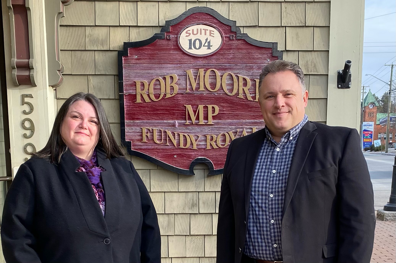 RVP Carol Osborne and MP Rob Moore